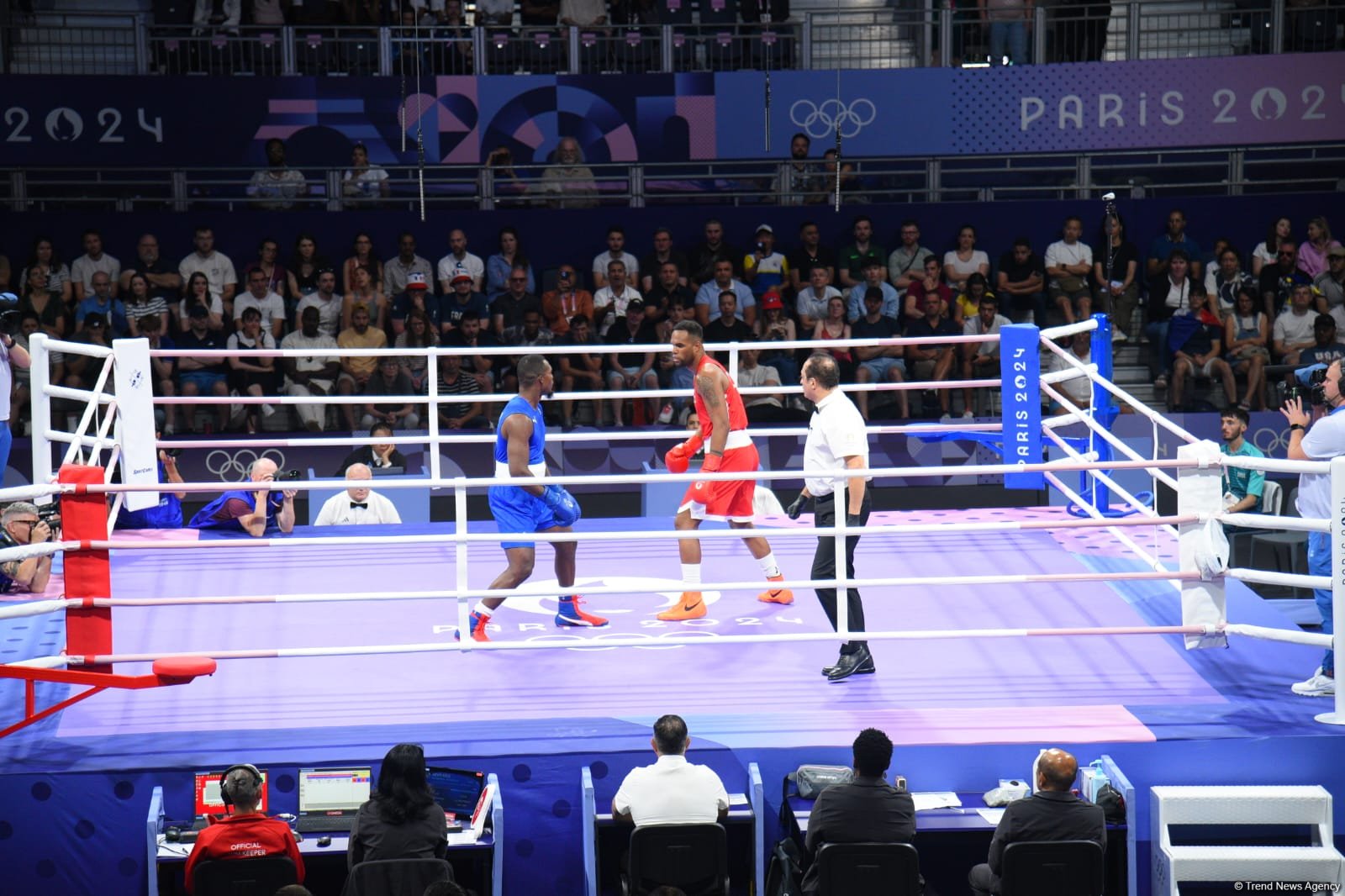 Azərbaycan boksçusu "Paris-2024"-də 1/4 finala yüksəlib (FOTO)