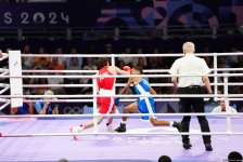 Paris-2024: Azərbaycan boksçusu mübarizəni dayandırıb (FOTO)