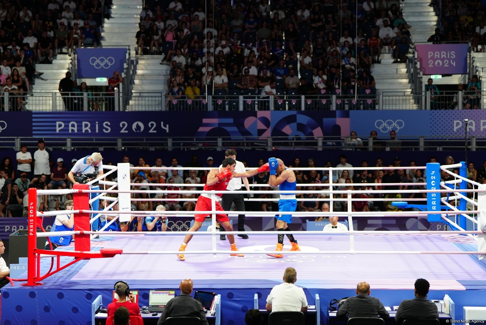 Paris-2024: Azərbaycanın boksçusu Yay Olimpiya Oyunlarında ilk görüşünə çıxıb (FOTO)