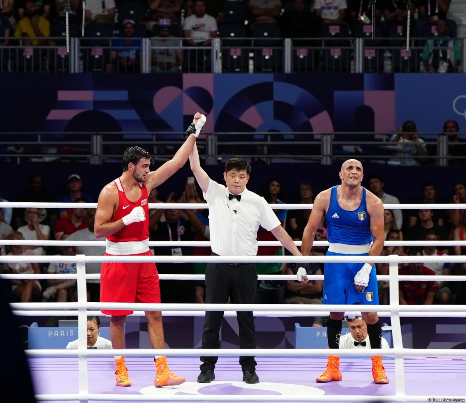 Paris-2024: Azərbaycanın boksçusu Yay Olimpiya Oyunlarında ilk görüşünə çıxıb (FOTO)
