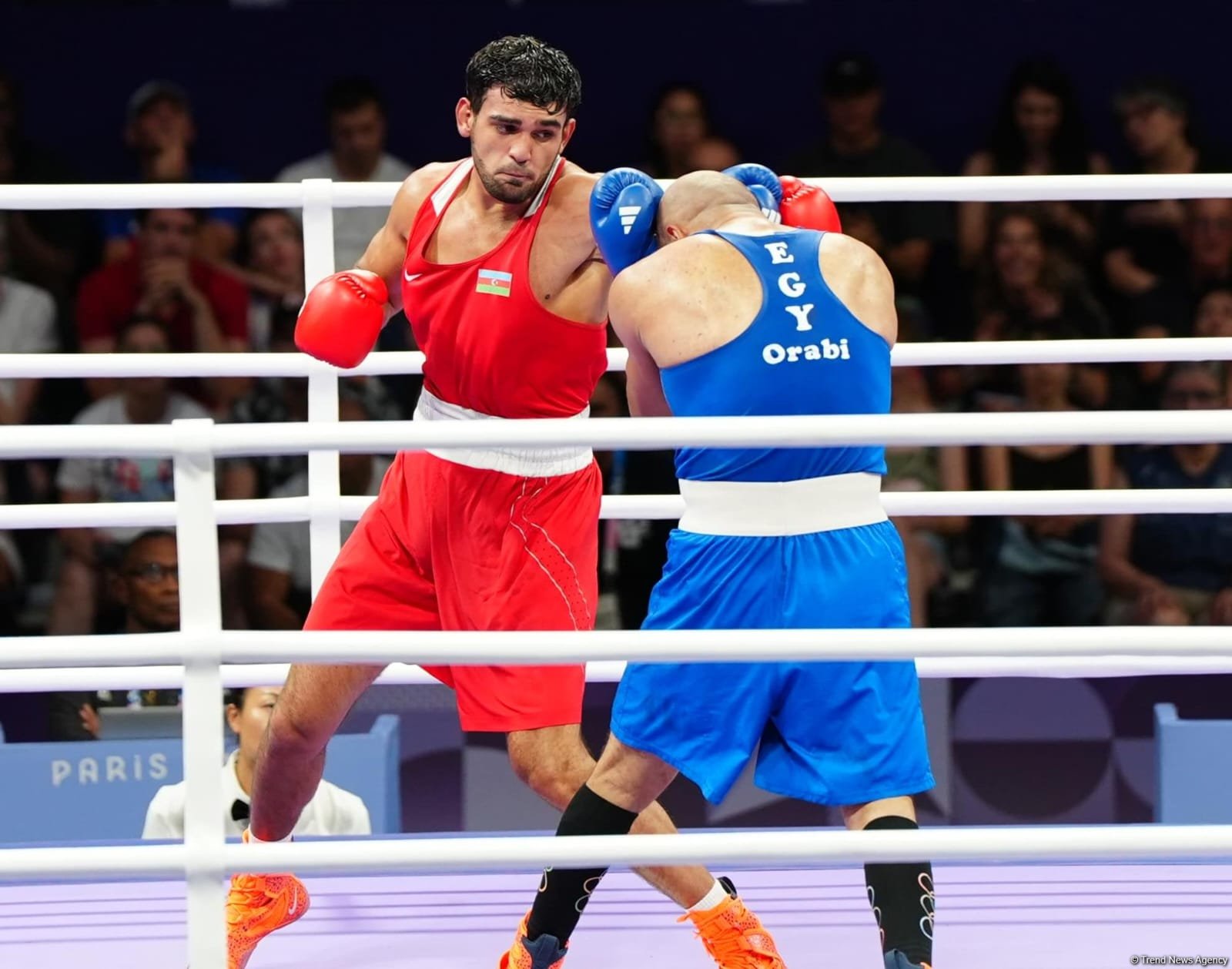 Paris-2024: Azərbaycanın boksçusu Yay Olimpiya Oyunlarında ilk görüşünə çıxıb (FOTO)