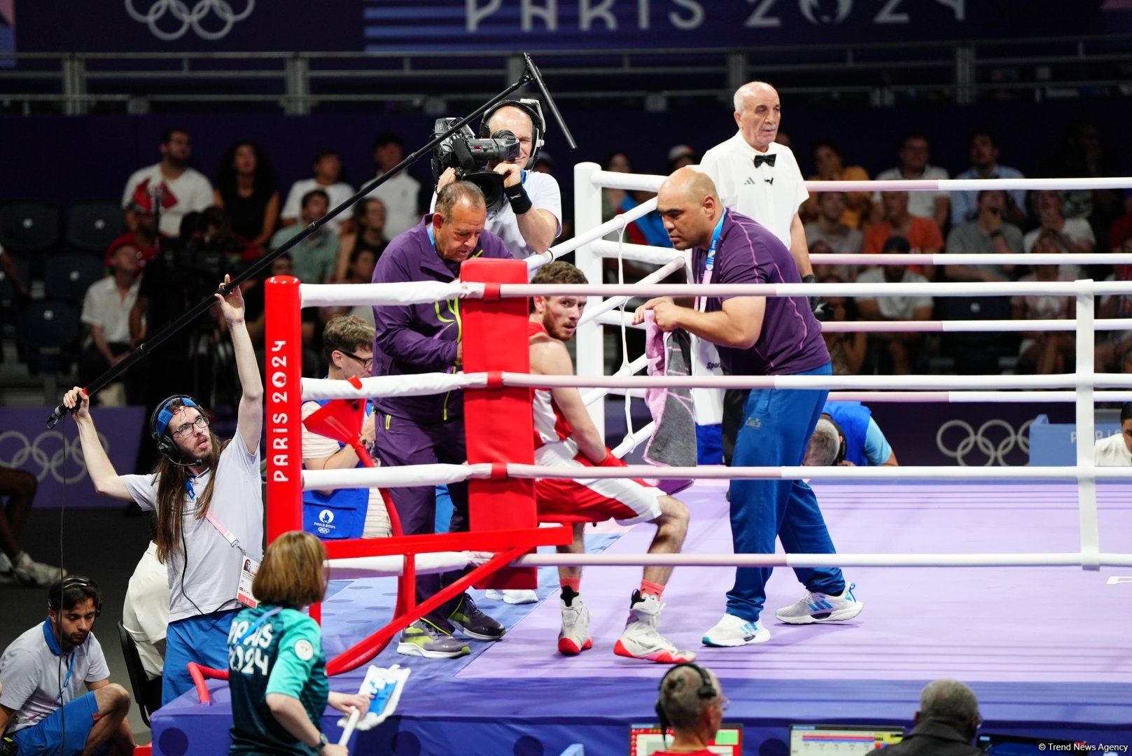 Paris-2024: Azərbaycan boksçusu mübarizəni dayandırıb (FOTO)