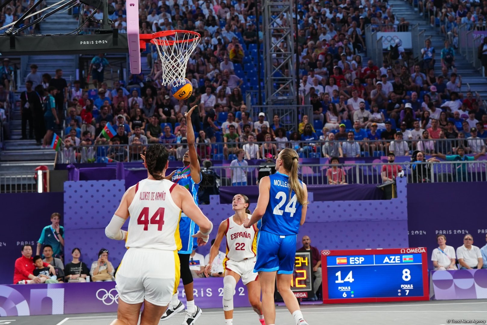 Paris-2024: Azərbaycanın qadınlardan ibarət 3x3 basketbol millisi mübarizəni dayandırıb
