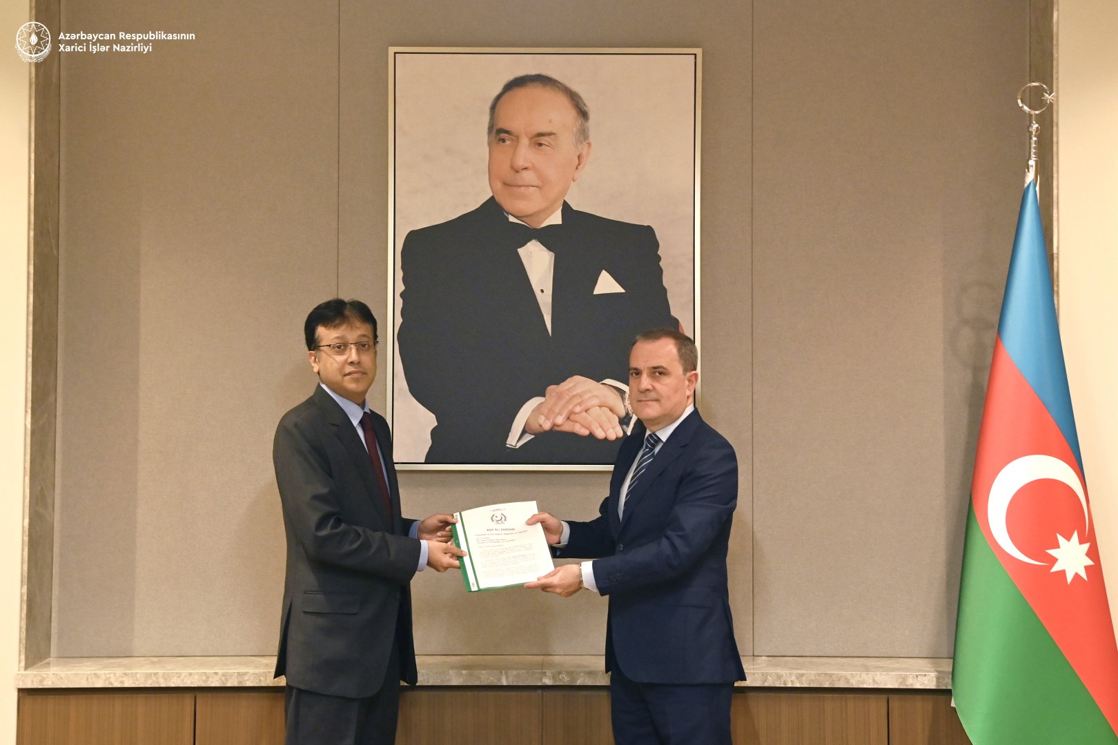 Ceyhun Bayramov Pakistanın Azərbaycana yeni təyin olunan səfirini qəbul edib (FOTO)