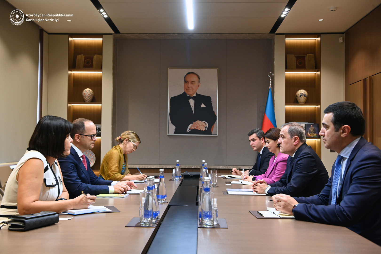 Ceyhun Bayramov ATƏT rəsmisi ilə görüşüb (FOTO)