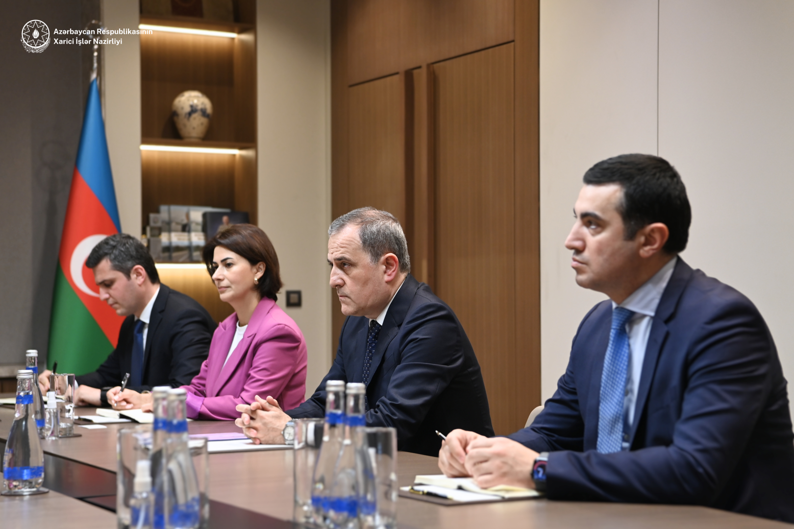 Ceyhun Bayramov ATƏT rəsmisi ilə görüşüb (FOTO)