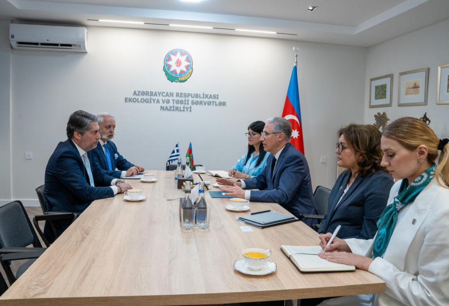 Yunanıstanla Azərbaycan arasında ətraf mühitin mühafizəsi barədə əməkdaşlıq müzakirə edilib