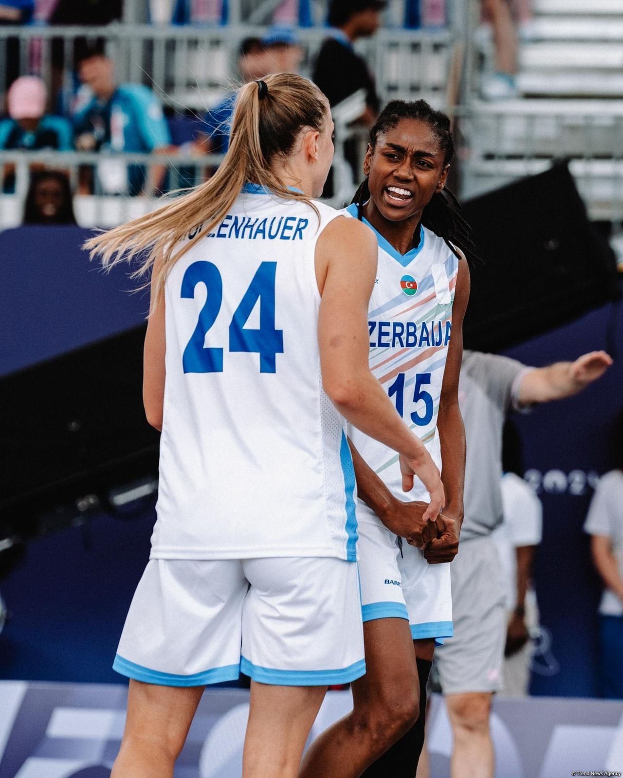 Paris-2024: Azərbaycanın 3x3 basketbol millisi günün ikinci matçında qalib gəldi (FOTO)