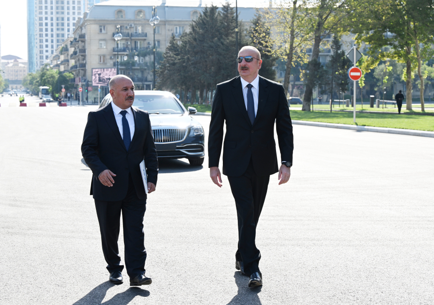 Prezident İlham Əliyev “Cavanşir” körpüsünün yerində inşa olunmuş yeni avtomobil yolunun açılışında iştirak edib (FOTO/VİDEO) (YENİLƏNİB)