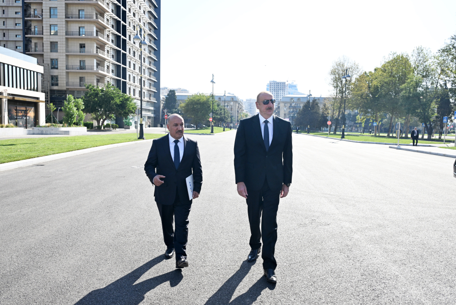 Prezident İlham Əliyev “Cavanşir” körpüsünün yerində inşa olunmuş yeni avtomobil yolunun açılışında iştirak edib (FOTO/VİDEO) (YENİLƏNİB)