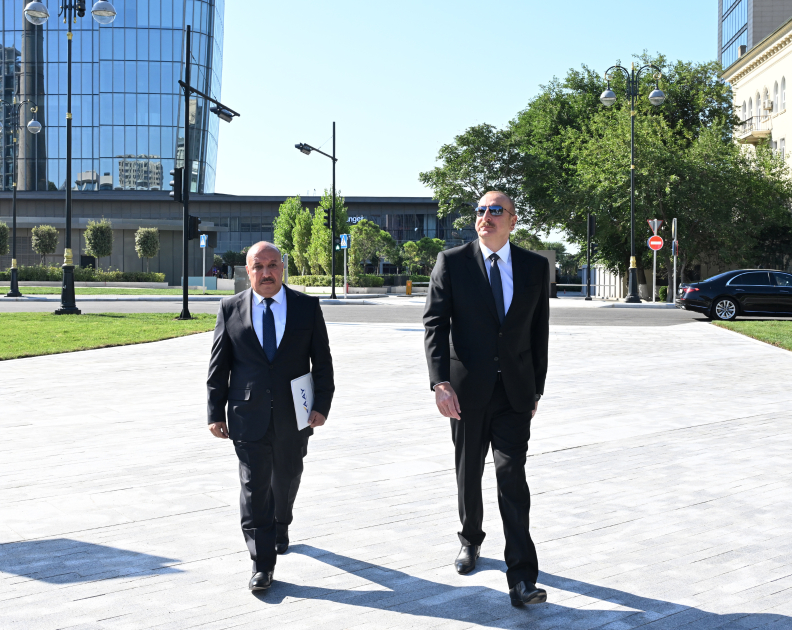Prezident İlham Əliyev “Cavanşir” körpüsünün yerində inşa olunmuş yeni avtomobil yolunun açılışında iştirak edib (FOTO/VİDEO) (YENİLƏNİB)