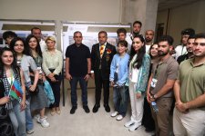 Diaspor Gənclərinin V Yay Düşərgəsi iştirakçıları Xankəndində Qarabağ Universitetində olublar (FOTO)