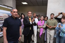 Diaspor Gənclərinin V Yay Düşərgəsi iştirakçıları Xankəndində Qarabağ Universitetində olublar (FOTO)