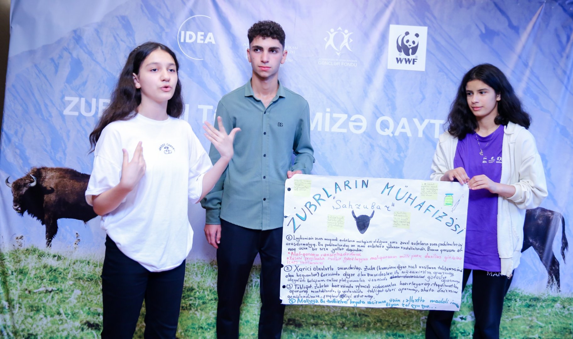 "Zubrları təbiətimizə qaytaraq!" ekoloji yay düşərgəsi keçirilib (FOTO)