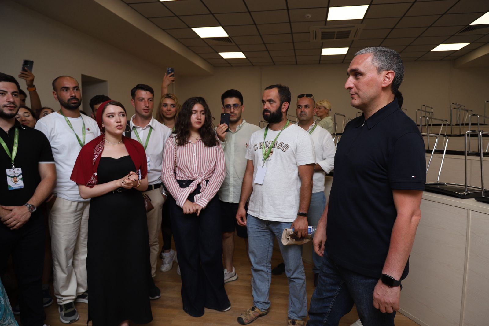 Diaspor Gənclərinin V Yay Düşərgəsi iştirakçıları Xankəndində Qarabağ Universitetində olublar (FOTO)