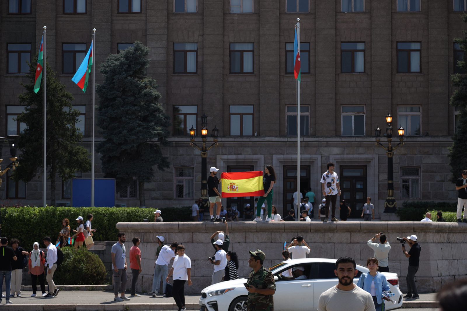 Diaspor Gənclərinin V Yay Düşərgəsi iştirakçıları Xankəndində Qarabağ Universitetində olublar (FOTO)