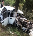 Beyləqanda ağır qəza - Sürücü yaralandı (FOTO)