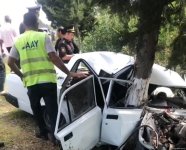 Beyləqanda ağır qəza - Sürücü yaralandı (FOTO)