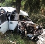 Beyləqanda ağır qəza - Sürücü yaralandı (FOTO)