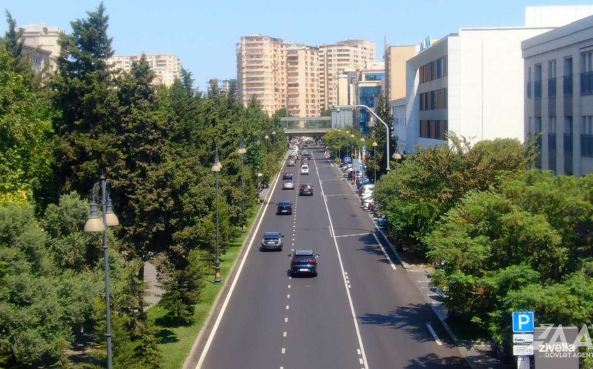 Paytaxtda bu prospektin bir hissəsi təmir olunub