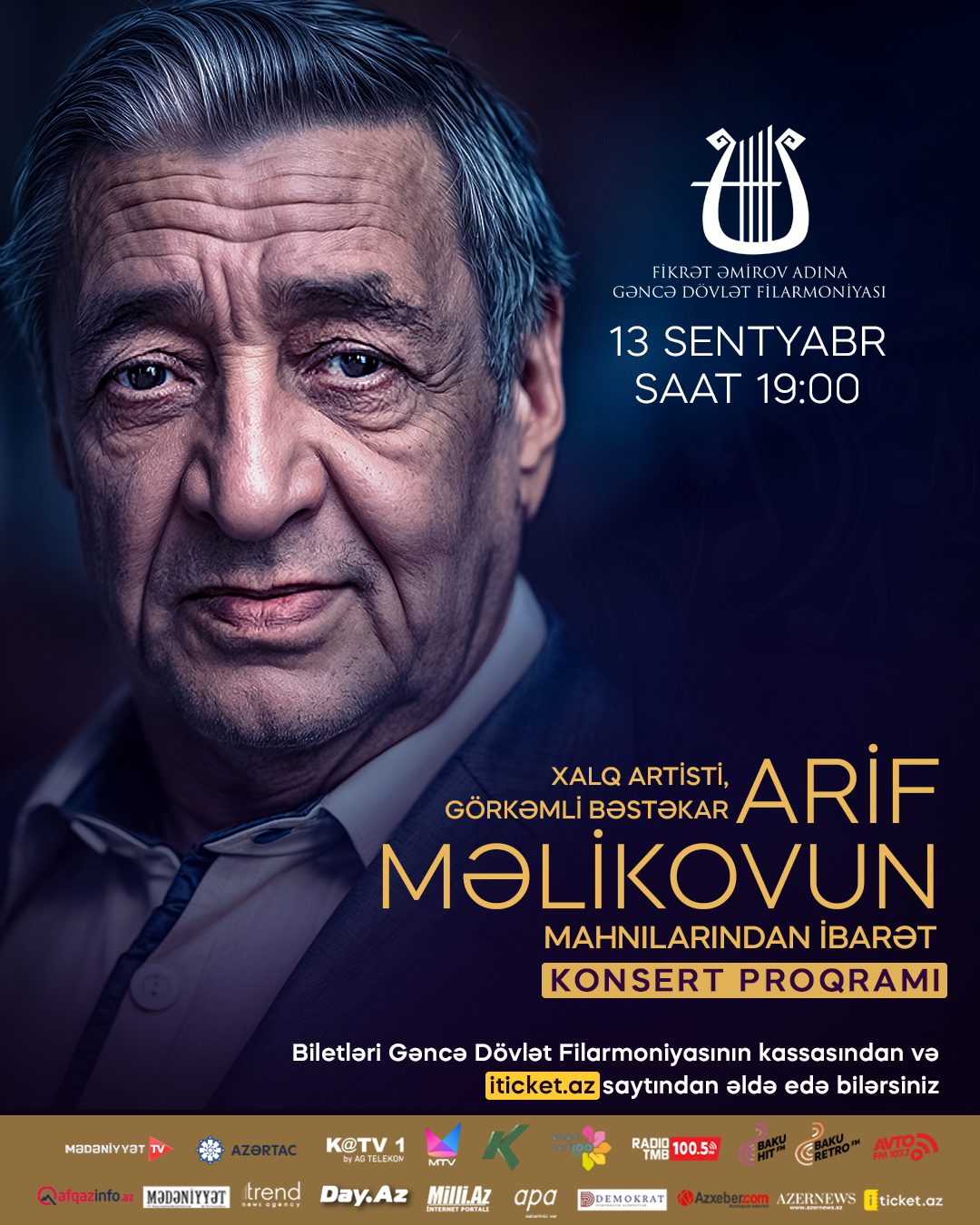 Gəncə Dövlət Filarmoniyasında görkəmli bəstəkar Arif Məlikovun mahnılarından ibarət konsert keçiriləcək (VİDEO)