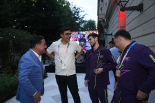 Azərbaycan Olimpiya Evində idmançılarımızın qələbəsinə həsr olunmuş görüş keçirilib (FOTO)