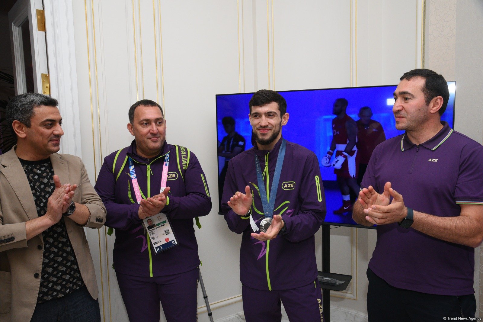 Azərbaycan Olimpiya Evində idmançılarımızın qələbəsinə həsr olunmuş görüş keçirilib (FOTO)