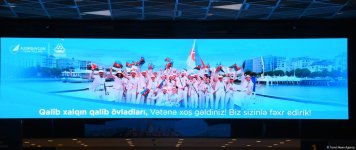 Olimpiya Oyunlarında uğurlu çıxış edən Azərbaycan millisi Vətənə qayıdıb (FOTO/VİDEO)