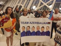 Olimpiya Oyunlarında uğurlu çıxış edən Azərbaycan millisi Vətənə qayıdıb (FOTO/VİDEO)
