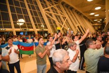 Olimpiya Oyunlarında uğurlu çıxış edən Azərbaycan millisi Vətənə qayıdıb (FOTO/VİDEO)