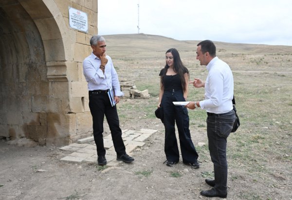 Heydər Əliyev Fondunun vitse-prezidenti Leyla Əliyeva Şamaxıda tarixi abidələrdə aparılan işlərlə tanış olub (FOTO)