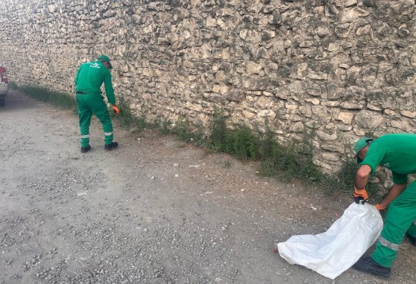 Xocalıda Əsgəran qalasının ətrafının tullantılardan təmizlənməsinə başlanılıb (FOTO)