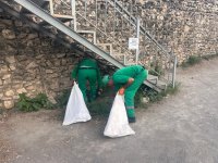 Xocalıda Əsgəran qalasının ətrafının tullantılardan təmizlənməsinə başlanılıb (FOTO)