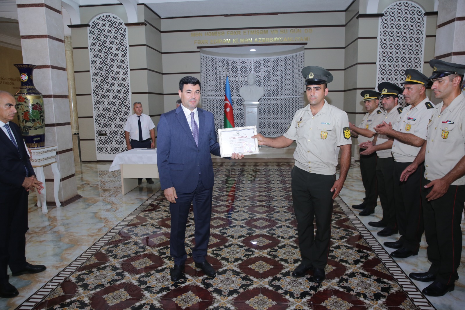 Xaçmazda xüsusi dövlət mühafizə sahəsində çalışan əməkdaşların peşə bayramı qeyd olunub (FOTO)