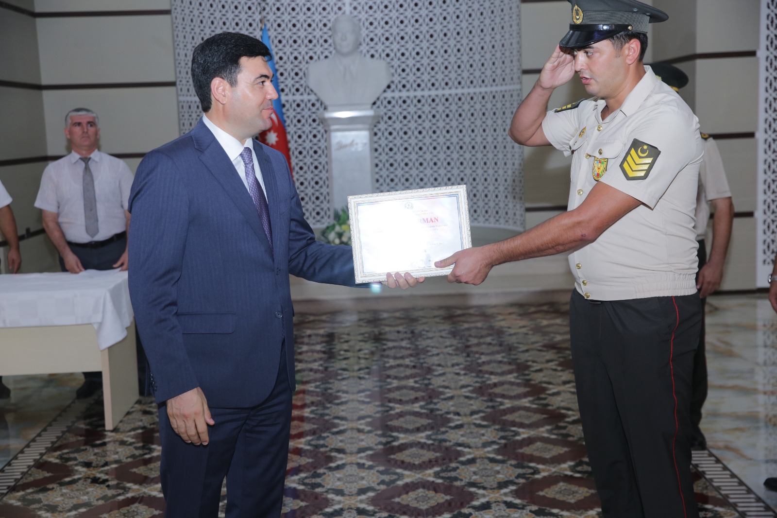 Xaçmazda xüsusi dövlət mühafizə sahəsində çalışan əməkdaşların peşə bayramı qeyd olunub (FOTO)