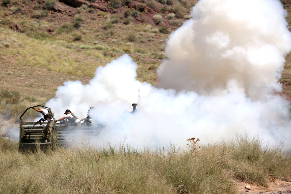 Kərim Vəliyev Azərbaycan-Qazaxıstan təlimlərini izləyib (FOTO)