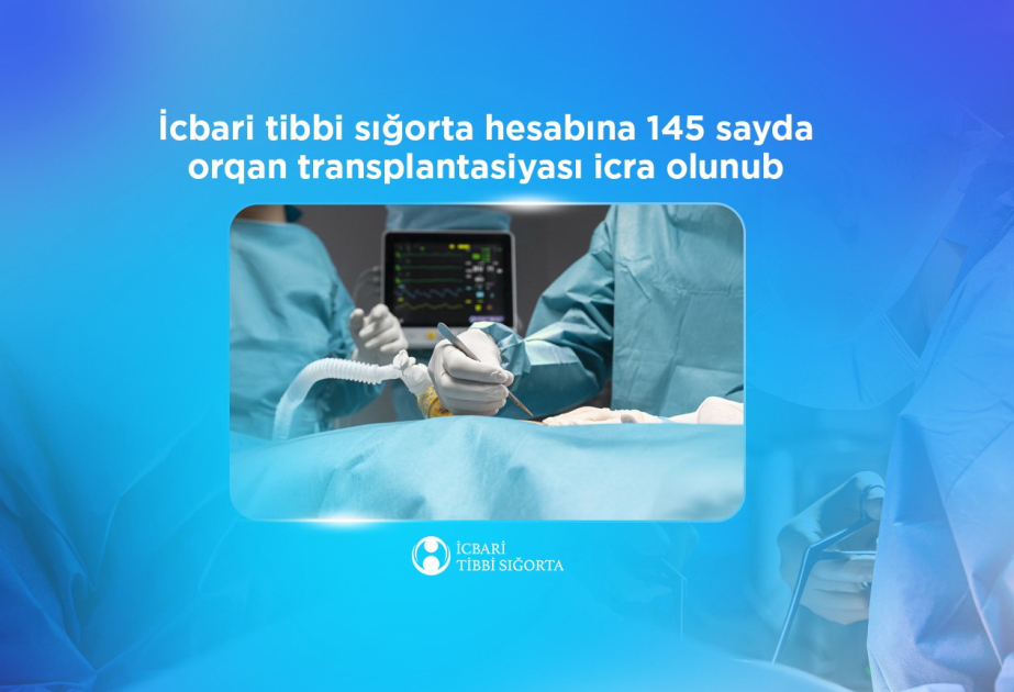 İcbari tibbi sığorta hesabına 145 transplantasiya əməliyyatı icra olunub