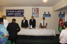 Nizami Səfərov mədəniyyət sahəsində çalışan seçicilərlə görüş keçirib (FOTO)