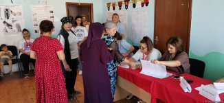 Abşeron rayonunda səsvermədə aktivlik müşahidə olunur (FOTO)