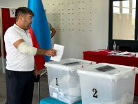 Şuşada seçicilər səsvermədə fəal iştirak edirlər (FOTO)