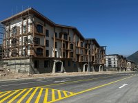 Kəlbəcərdə inşa edilən yaşayış kompleksindən FOTOLAR
