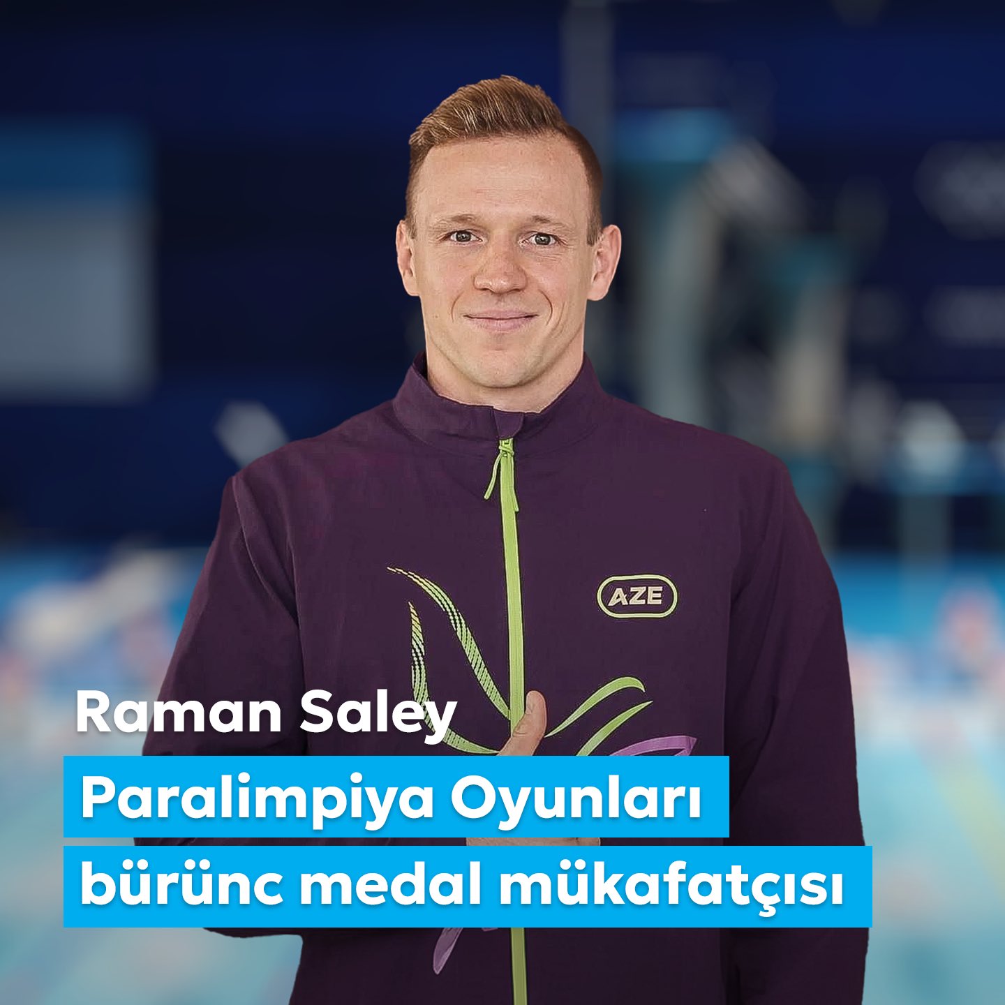 Birinci vitse-prezident Mehriban Əliyeva Paralimpiya Oyunlarında bürünc medal qazanan Raman Saleyi təbrik edib (FOTO)