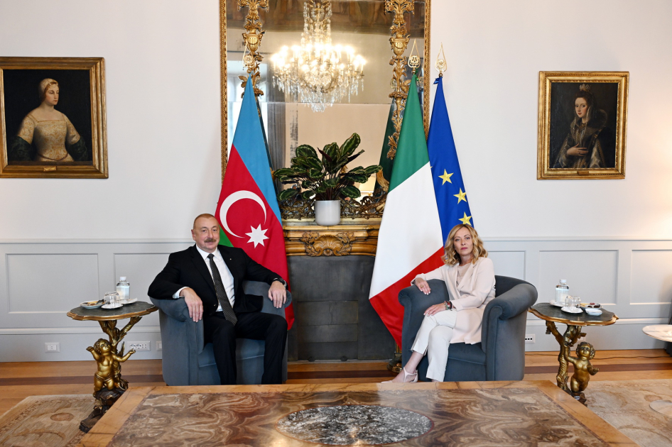 Romada Prezident İlham Əliyevin İtaliya Nazirlər Şurasının sədri Ciorcia Meloni ilə görüşü keçirilib (FOTO) (YENİLƏNİB)