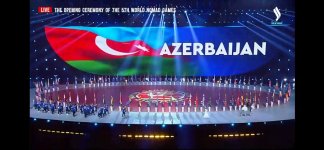 Azərbaycan idmançıları V Dünya Köçəri Oyunlarının açılışında iştirak ediblər (FOTO)