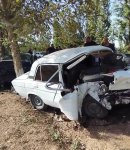 Füzulidə iki maşın toqquşdu - Ölən və yaralananlar var (FOTO)