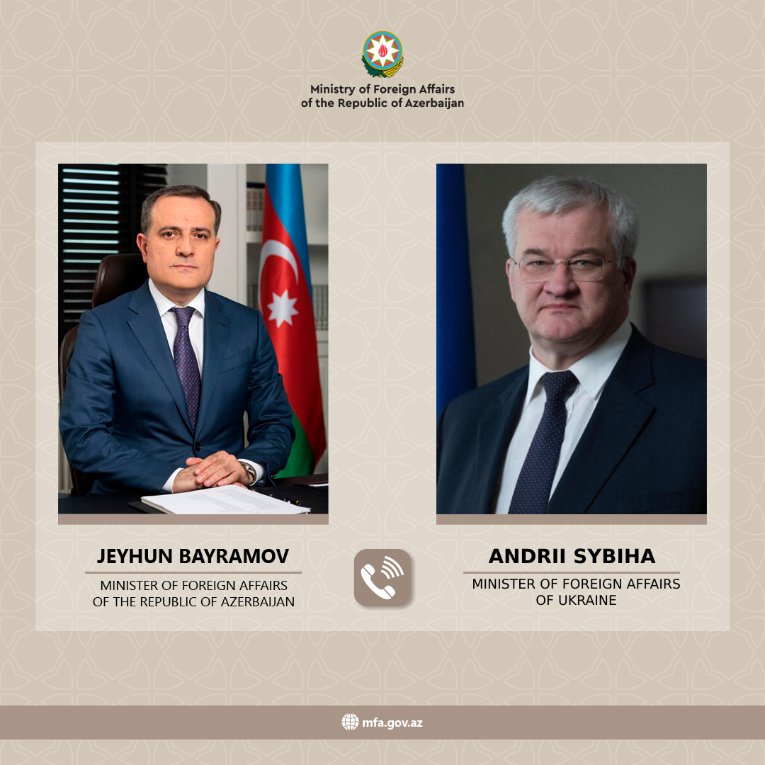 Azərbaycan və Ukrayna XİN rəhbərləri beynəlxalq təhlükəsizlik məsələlərini müzakirə edib