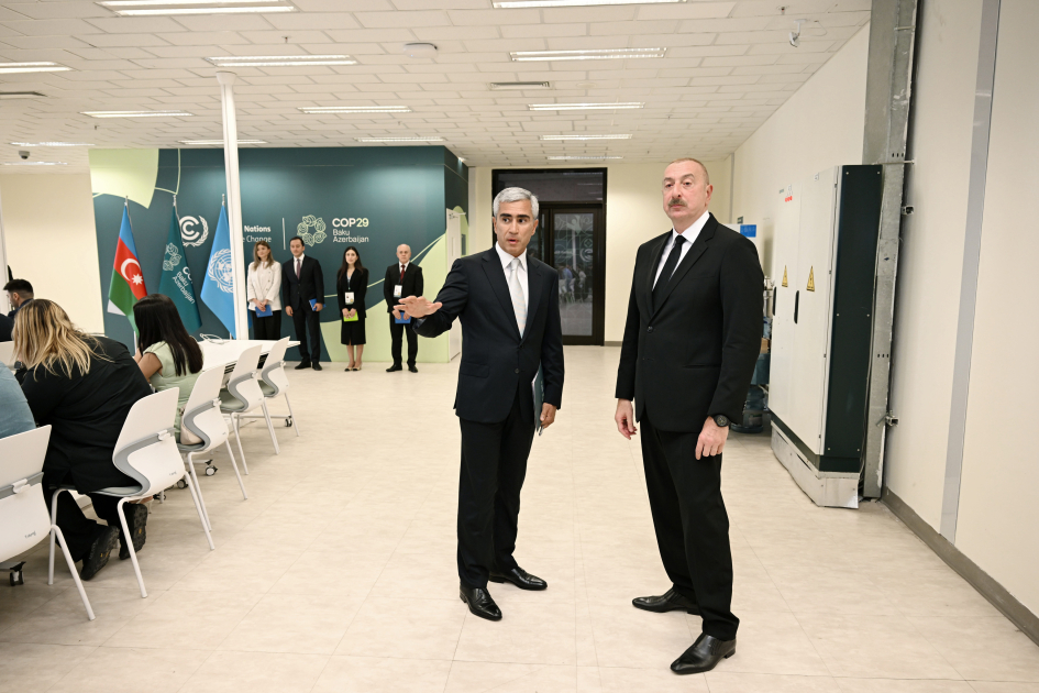Prezident İlham Əliyev Bakı Olimpiya Stadionunun ərazisində COP29-a hazırlıqla bağlı görülən işlərlə tanış olub (FOTO/VİDEO)