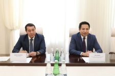 Səhiyyə Nazirliyində Qazaxıstanın ölkəmizdəki səfiri ilə görüş keçirilib (FOTO)