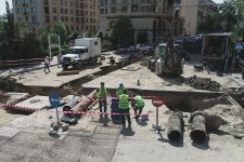 Bakıda yeni su və kanalizasiya layihələri icra olunur (FOTO/VİDEO)