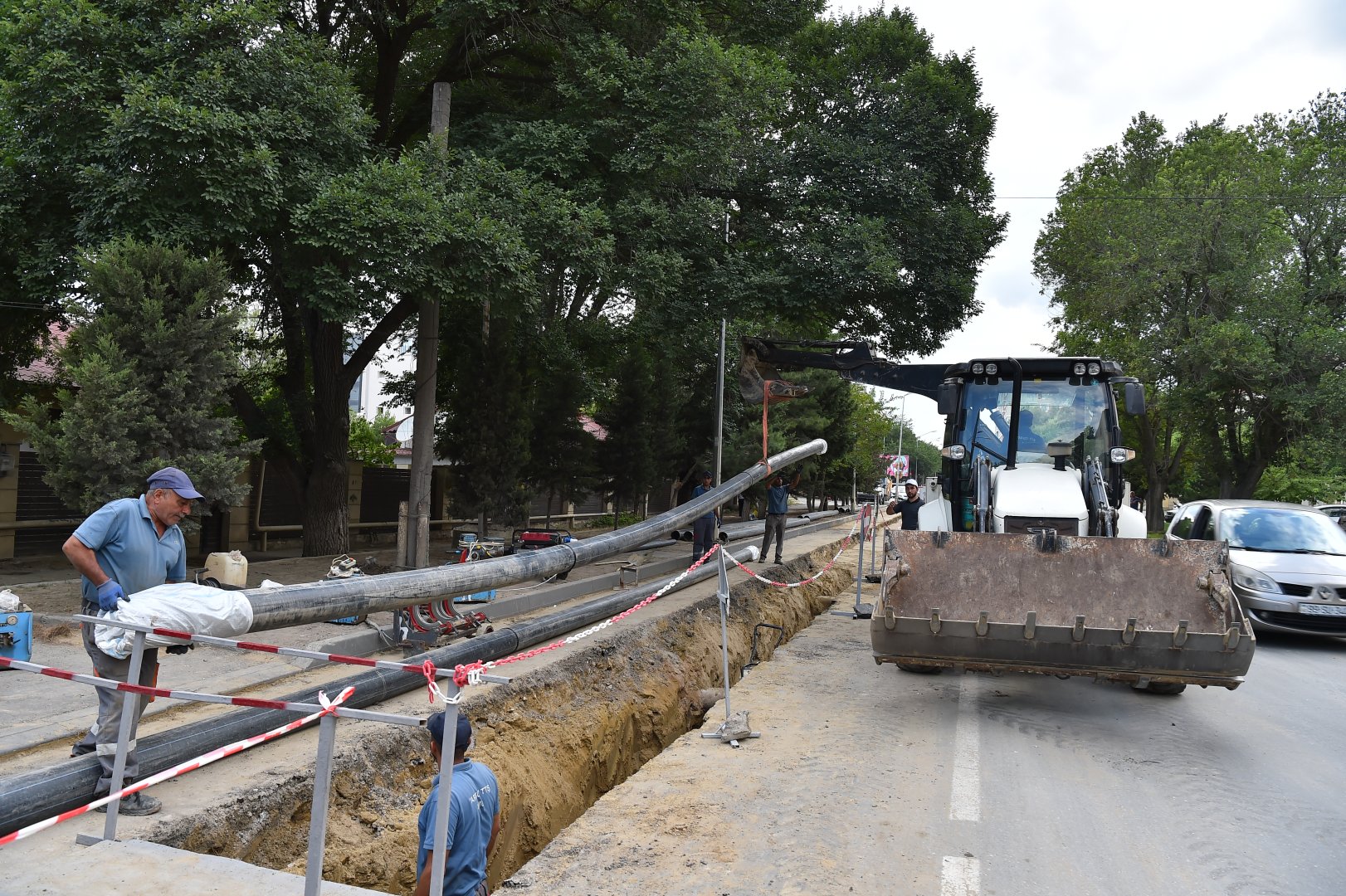 Bakıda yeni su və kanalizasiya layihələri icra olunur (FOTO/VİDEO)